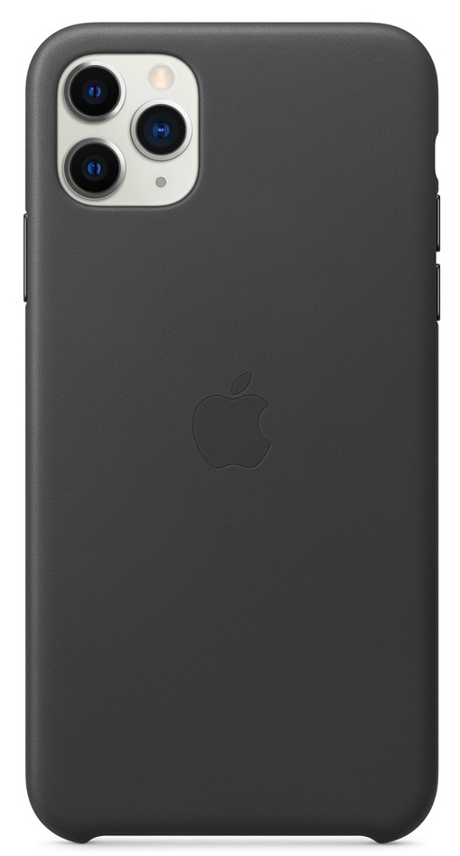 Чехол Leather Case для iPhone 11 Pro Max черный